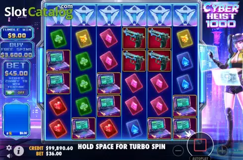Скрин3. Cyber Heist 1000 слот