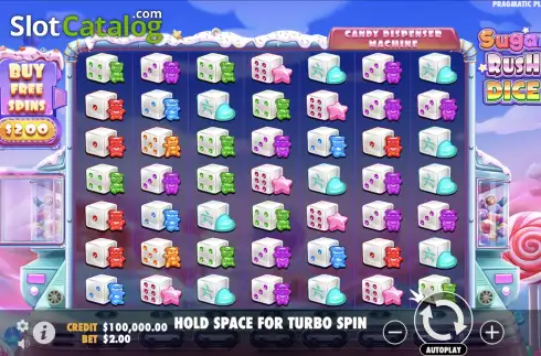 Скрин2. Sugar Rush Dice слот