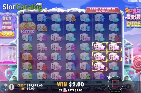 Скрин4. Sugar Rush Dice слот
