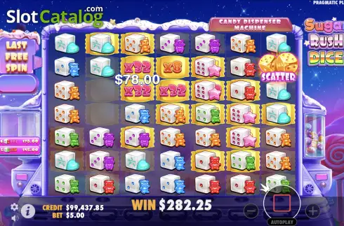 Скрин9. Sugar Rush Dice слот
