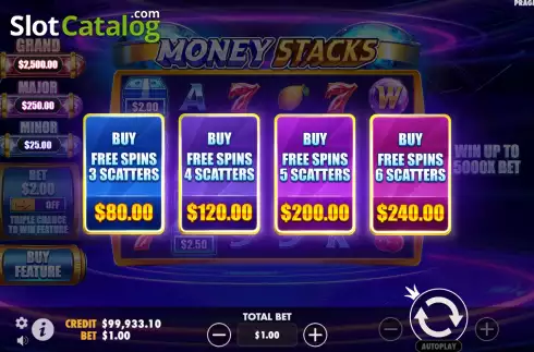 Скрин5. Money Stacks слот