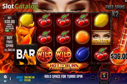 Скрин5. Hot to Burn 7 Deadly Free Spins слот