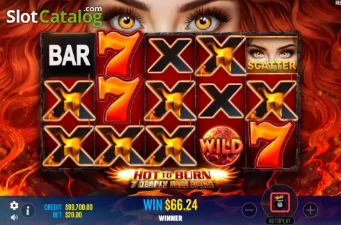 Скрин9. Hot to Burn 7 Deadly Free Spins слот