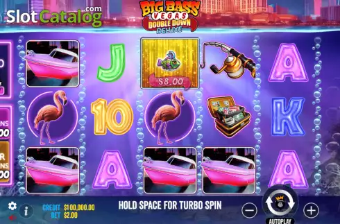 Скрин2. Big Bass Vegas Double Down Deluxe слот