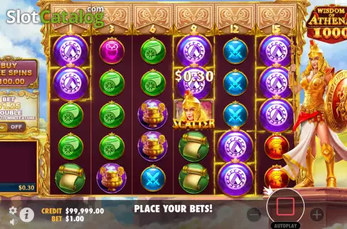 Скрин3. Wisdom of Athena 1000 слот