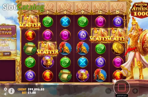 Скрин7. Wisdom of Athena 1000 слот