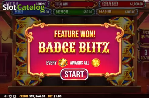 Скрин7. Badge Blitz слот