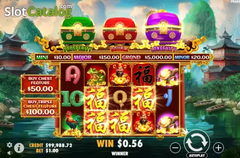 Скрин3. Chests of Cai Shen слот