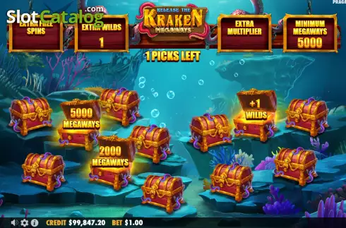 Скрин9. Release the Kraken Megaways слот