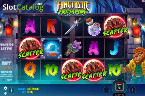 Скрин6. Fangtastic Freespins слот