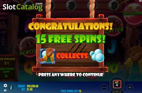 Скрин7. Fangtastic Freespins слот
