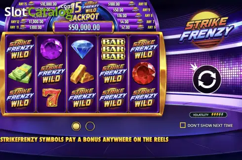 Скрин2. Strike Frenzy слот