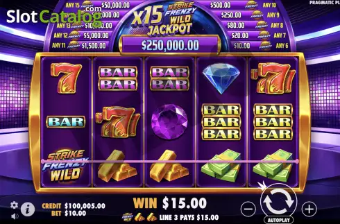 Скрин4. Strike Frenzy слот
