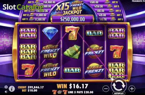 Скрин6. Strike Frenzy слот