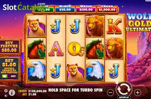 Скрин2. Wolf Gold Ultimate слот