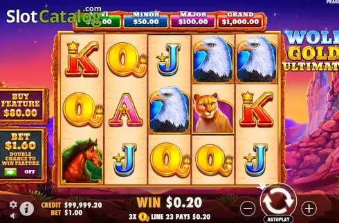 Скрин3. Wolf Gold Ultimate слот