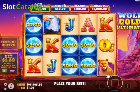 Скрин6. Wolf Gold Ultimate слот