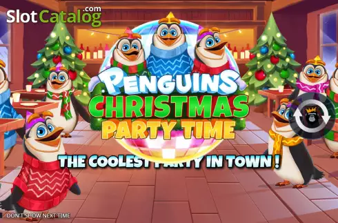 Скрин2. Penguins Christmas Party Time слот