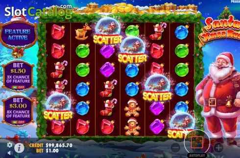 Скрин8. Santa’s Xmas Rush слот