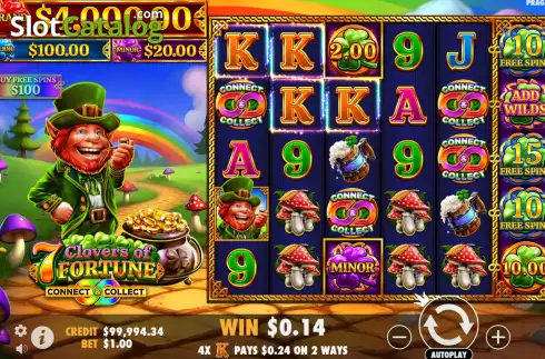 Скрин3. 7 Clovers of Fortune слот