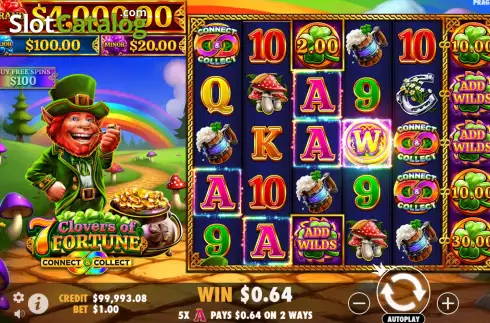 Скрин4. 7 Clovers of Fortune слот