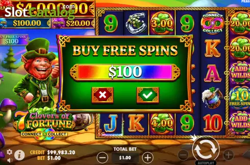 Скрин6. 7 Clovers of Fortune слот