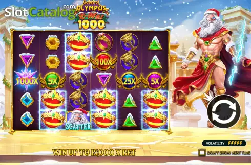Скрин2. Gates of Olympus Xmas 1000 слот