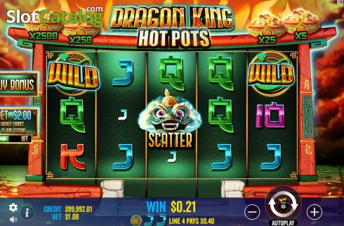 Скрин4. Dragon King Hot Pots слот