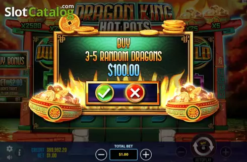 Скрин5. Dragon King Hot Pots слот