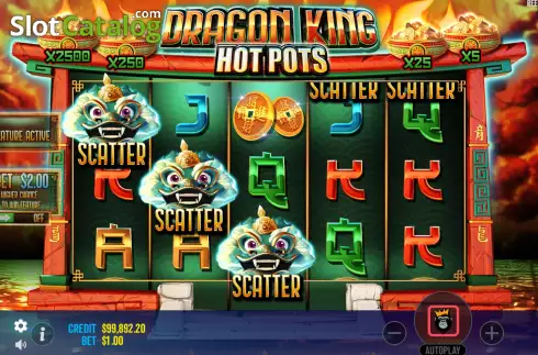 Скрин6. Dragon King Hot Pots слот