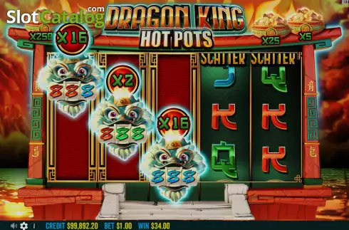 Скрин7. Dragon King Hot Pots слот