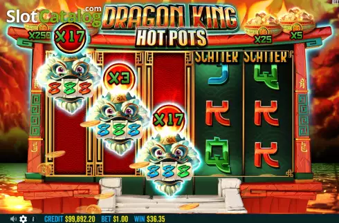 Скрин9. Dragon King Hot Pots слот