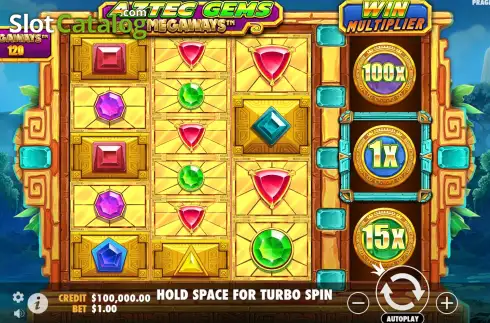 Скрин2. Aztec Gems Megaways слот