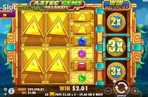 Скрин4. Aztec Gems Megaways слот
