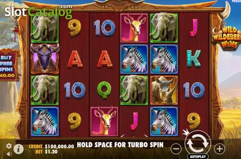 Скрин2. Wild Wildebeest Wins слот