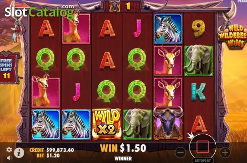 Скрин8. Wild Wildebeest Wins слот
