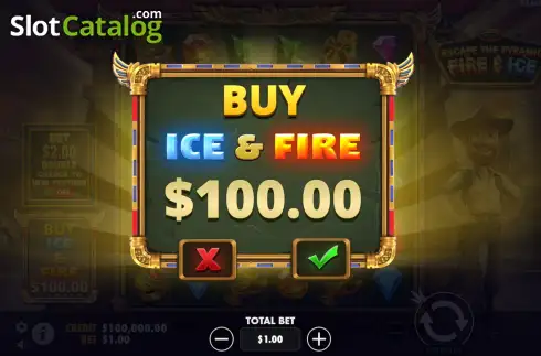 Скрин5. Escape the Pyramid Fire & Ice слот