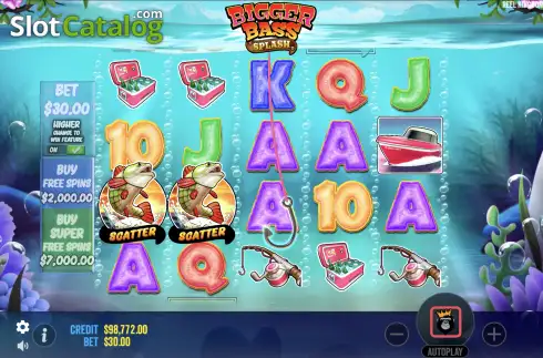 Скрин6. Bigger Bass Splash слот