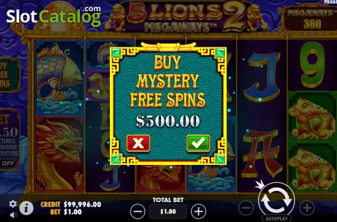 Скрин6. 5 Lions Megaways 2 слот