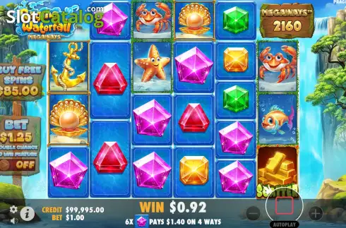 Скрин4. Raging Waterfall Megaways слот