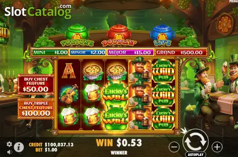 Скрин3. Lucky’s Wild Pub слот