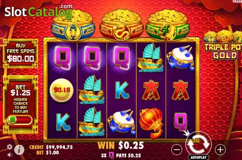 Скрин4. Triple Pot Gold слот