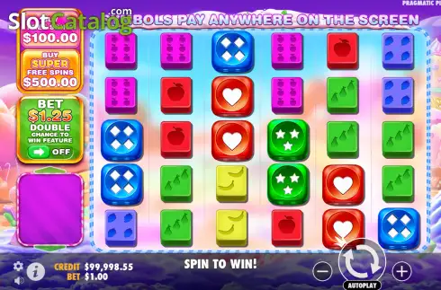Скрин2. Sweet Bonanza 1000 Dice слот