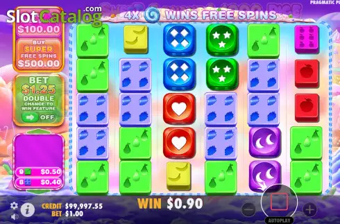 Скрин3. Sweet Bonanza 1000 Dice слот