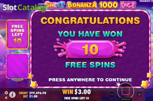 Скрин8. Sweet Bonanza 1000 Dice слот