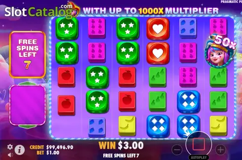 Скрин9. Sweet Bonanza 1000 Dice слот