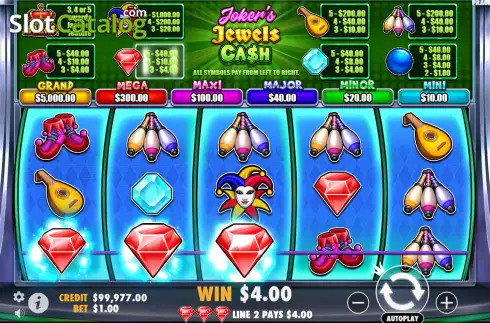 Скрин4. Joker’s Jewels Cash слот