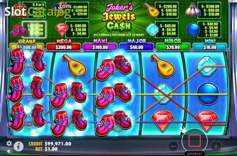 Скрин5. Joker’s Jewels Cash слот
