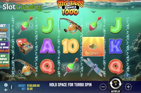Скрин2. Big Bass Bonanza 1000 слот