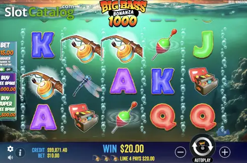 Скрин3. Big Bass Bonanza 1000 слот